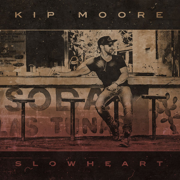 Kip Moore Slowheart cover--It's just him, you know, he got to be original with the album, but cover art? They couldn't go that far.
